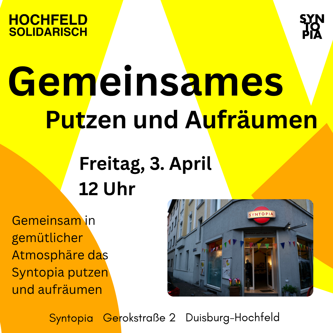 Gemeinsames Putzen und Aufräumen